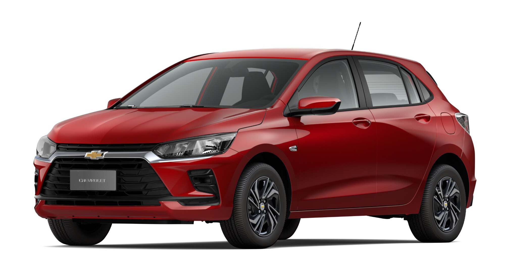 Carro Onix 2027 - Modelo 1.0 MT na cor Vermelho Scarlet