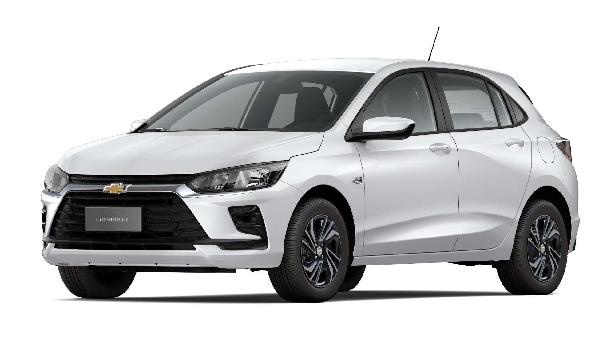 Carro Onix 2027 - Modelo Turbo MT na cor Branco Summit
